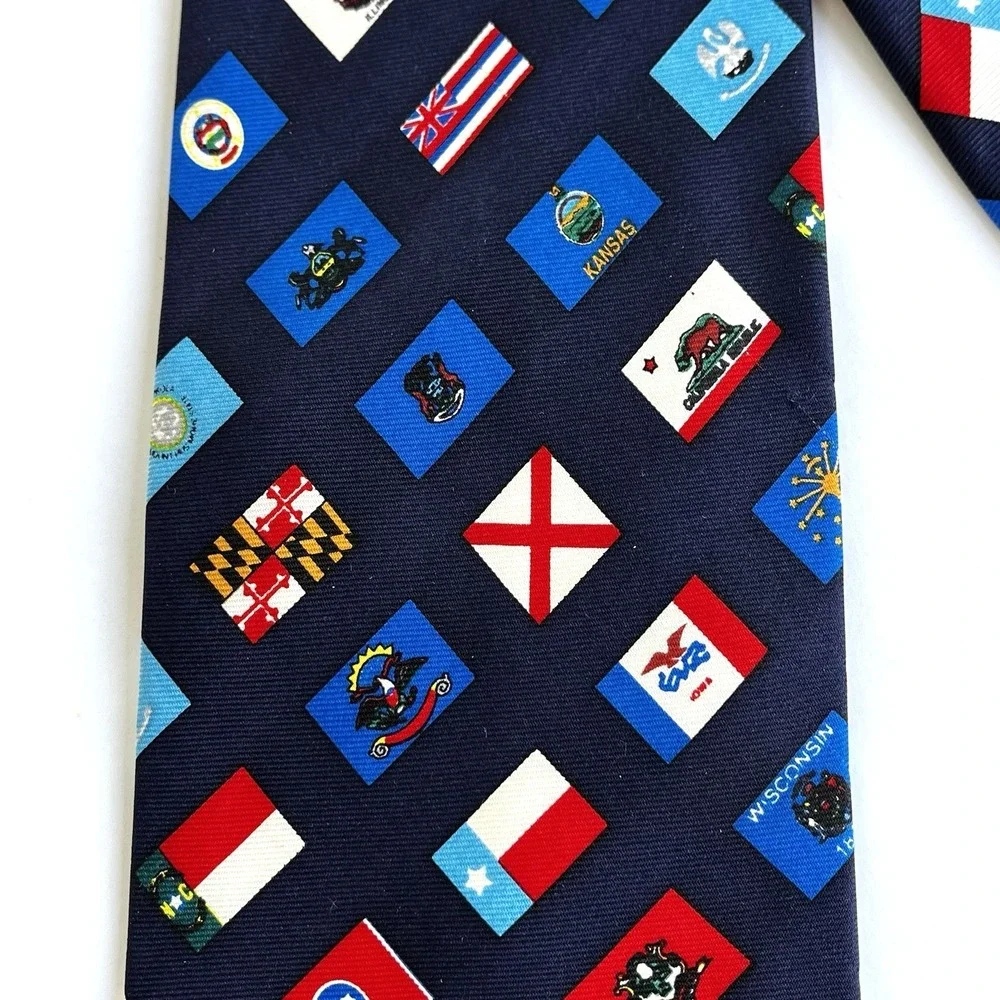 USA United States Flag Silk Necktie Tie 60